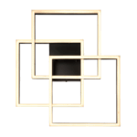 PLAFON CUADRADO  L6560 negro 60w led