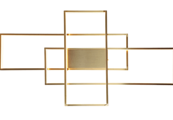 APLIQUE/PLAFON Dorado 60w led
