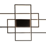 APLIQUE/PLAFON L9660 Negro 60w led