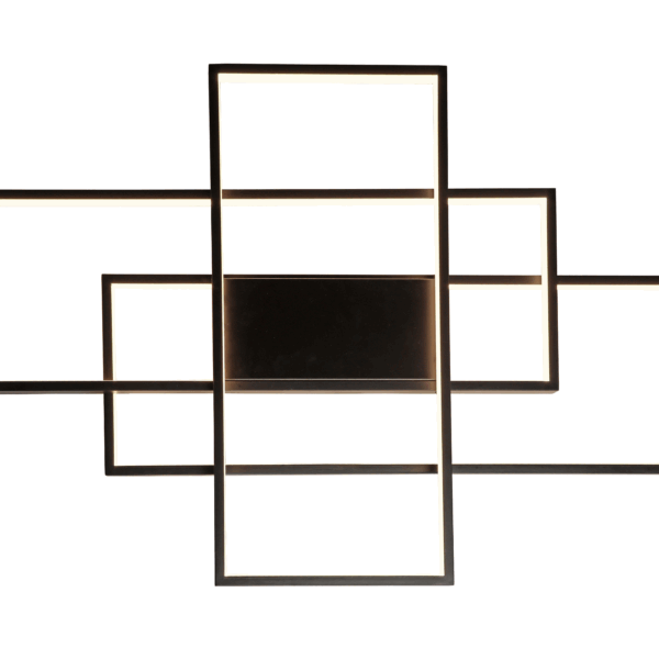 APLIQUE/PLAFON L9660 Negro 60w led