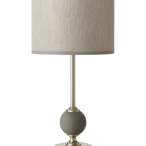 ESFERA GRIS velador 1 luz apto led