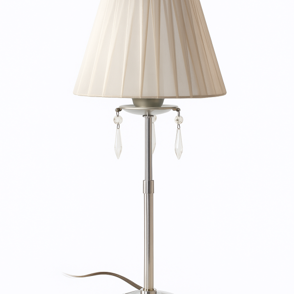 LLUVIA c/ pantalla velador 1 luz apto led