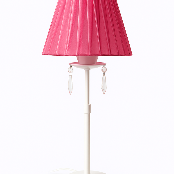 LLUVIA c/ pantalla velador 1 luz apto led