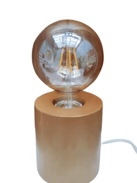 MADERA CIRCULAR 1 luz apto led