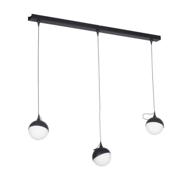COLGANTE  LIO Lineal Negro 3 luces led