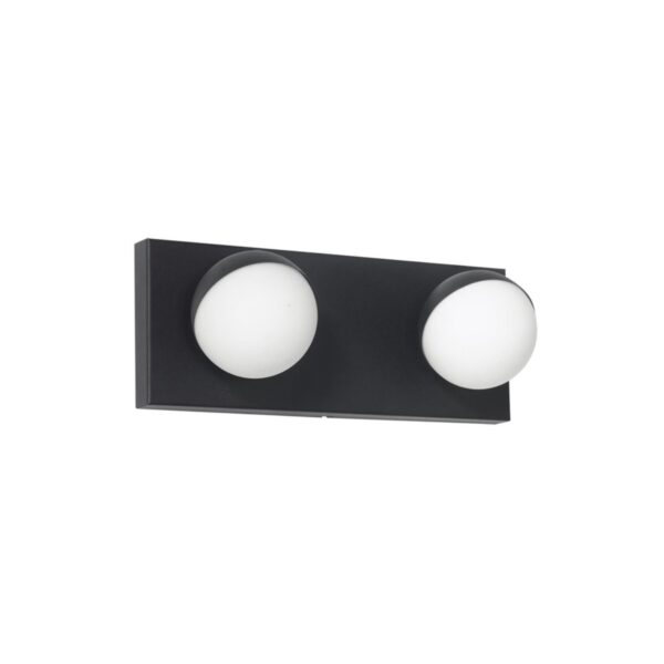 APLIQUE LIO Negro 2 luces led