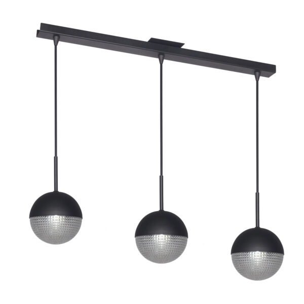 COLGANTE ANA Lineal Negro 3 luces apto led