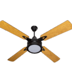 VENTILADOR Palas Madera/Negro C/luz