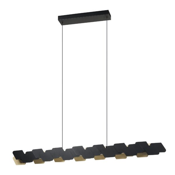 COLGANTE ALTAGRACIA Negro/Dorado led