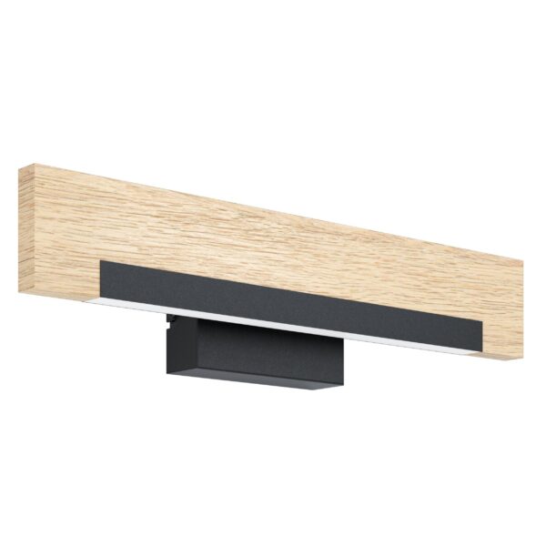APLIQUE CAMACHO Negro/Madera led