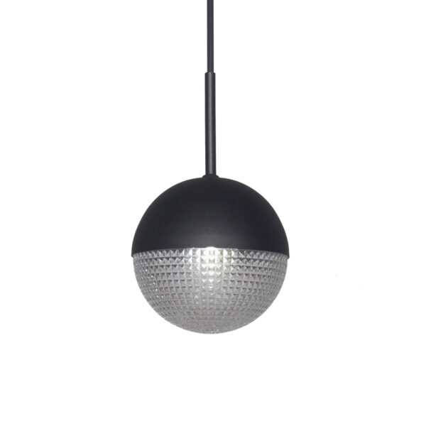 COLGANTE ANA Negro 1 luz apto led