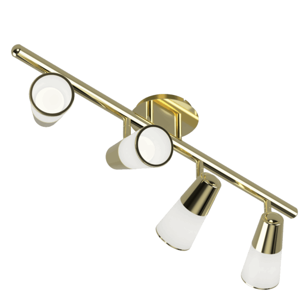 SISTEMA  ECO+ Dorado 4 luces apto led