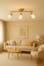 SISTEMA  ECO+ Dorado 3 luces apto led - Imagen 2