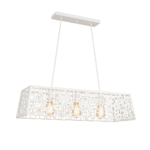 COLGANTE INDUSTRIAL CALADO Blanco 3 luces apto led