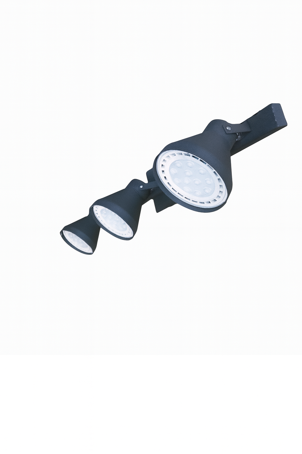 SISTEMA CONO AR111 Negro 3 luces apto led