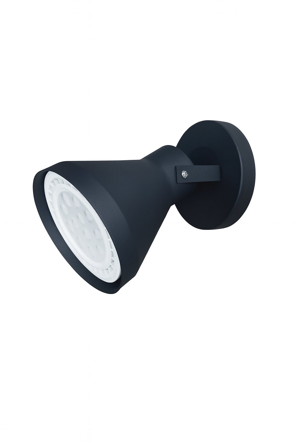 APLIQUE CONO Negro 1 luz apto led