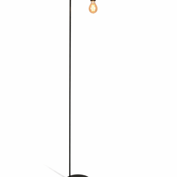 LAMPARA DE PIE CORVUS Negro apto led