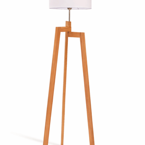 LAMPARA DE PIE NORDIC Madera apto led