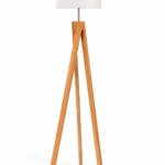 LAMPARA DE PIE NURVI Madera apto led