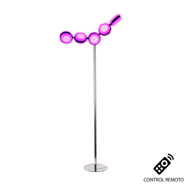 LAMPARA PIE LUPA Níquel 25w led