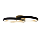 PLAFON  RUBIN Negro/Champagne 20w led