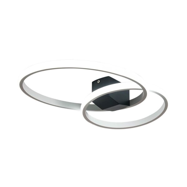 PLAFON AROX Negro y Blanco led