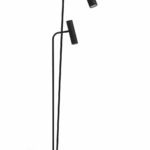 LAMPARA DE PIE BINANCE Negra apto led