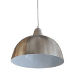 COLGANTE CHAPA 22cm 1 luz acero