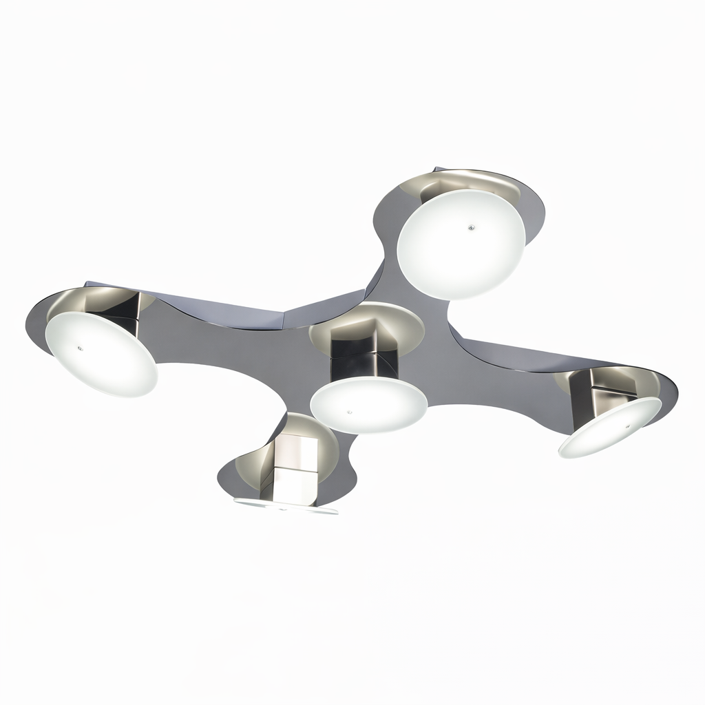 1 PLAFON DRON 5 luces cromo - Imagen 1