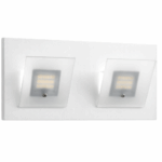 APLIQUE WIT 2 luces blanco