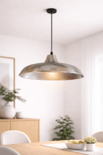 COLGANTE GALPONERO 1 luz acero - Imagen 2