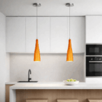 COLGANTE PAMPA 1 luz naranja - Imagen 2