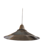 COLGANTE CHAPA 25cm 1 luz bronce viejo