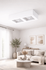 PLAFON FERREROS 2 luces blanco - Imagen 2