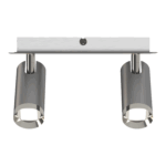 APLIQUE NACHOS 2 luces led acero - Imagen 2