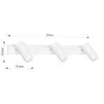 APLIQUE NACHOS 3 luces led blanco - Imagen 4