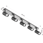 APLIQUE/SISTEMA NACHOS 5 luces led acero - Imagen 6