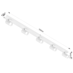 APLIQUE/SISTEMA NACHOS 5 luces led blanco - Imagen 4