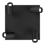 PLAFON NACHOS 4 luces led negro - Imagen 2