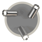 PLAFON NACHOS 3 luces led acero - Imagen 3