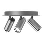 PLAFON NACHOS 3 luces led acero - Imagen 2