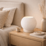 VELADOR/LAMPARA DE MESA BERNA 1 luz blanco - Imagen 2