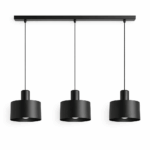 COLGANTE LOFT 3 luces negro