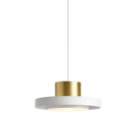 COLGANTE GLOW SUPERIOR 1 luz bronce/blanco