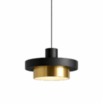 COLGANTE GLOW INFERIOR 1 luz negro/bronce