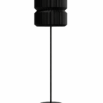 LAMPARA DE PIE LANDO 1 luz negra