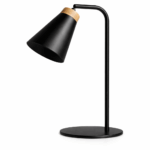 VELADOR/LAMPARA DE MESA VINI 1 luz negro