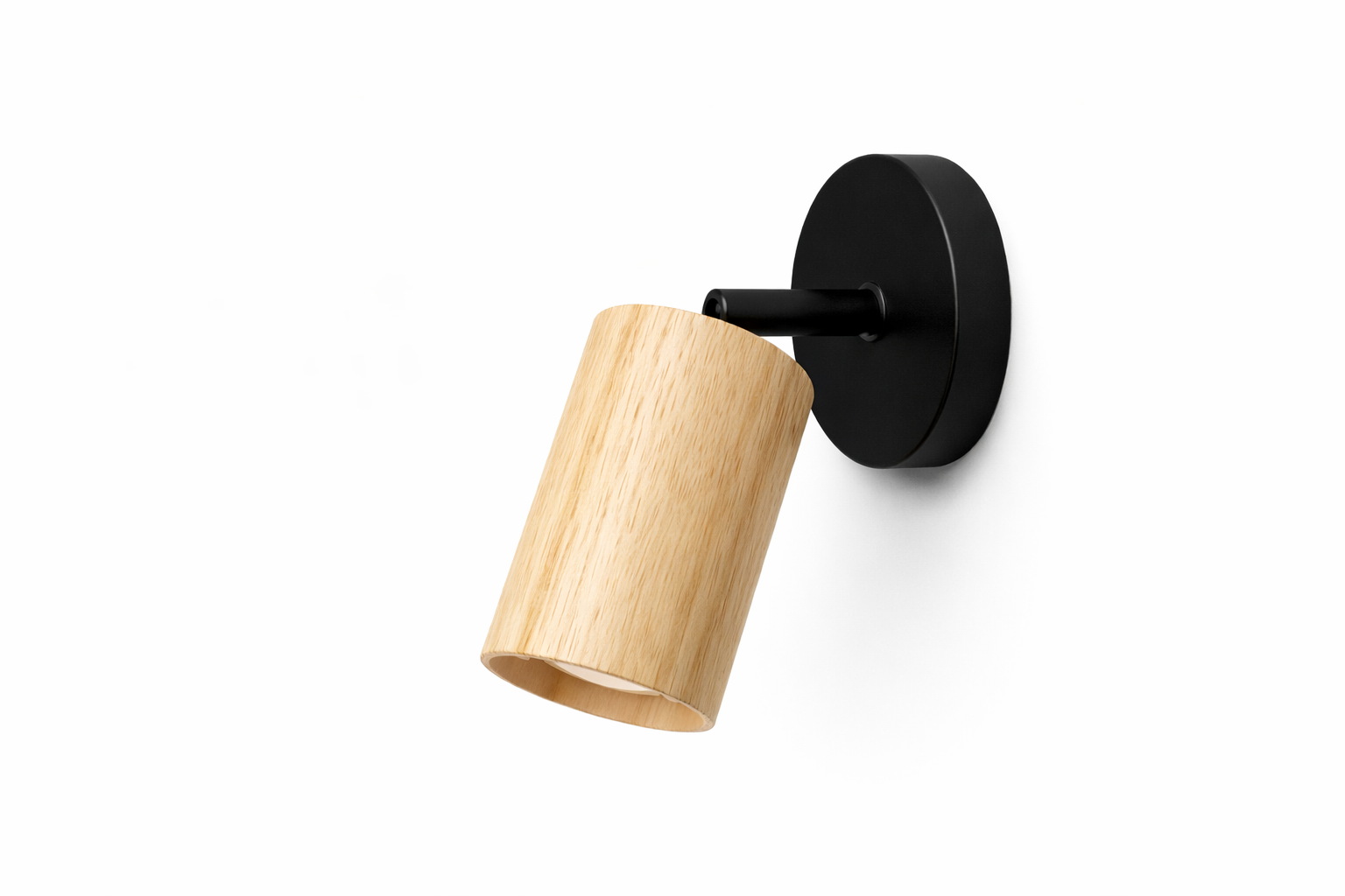 lengo 1 luz APLIQUE LENGO 1 luz negro/madera - Imagen 1