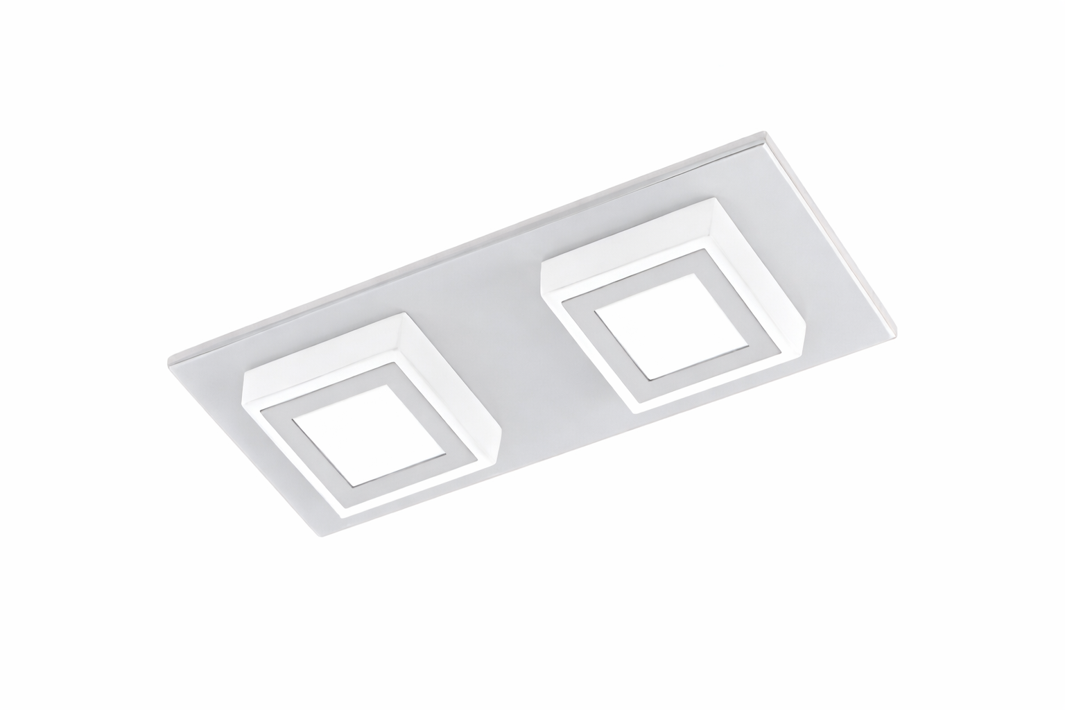 masiano 2 luces PLAFON MASIANO 2 luces aluminio - Imagen 1