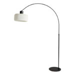 LAMPARA DE PIE ARCO L DIFUSA 1 luz negro